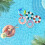 Colorful Pattern Inflatable Swimming Rings for Pool and Beach Fun with Enhanced Durability 5