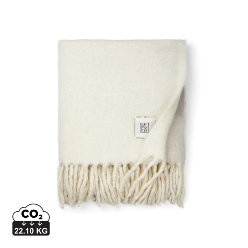 (One Size, Beige) Vinga Saletto Wool Blend Blanket