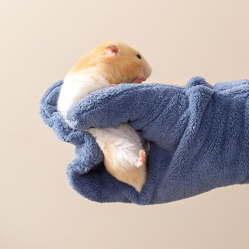 Protective Pet Gloves For Small Animal BiteResistant Handling Soft Texture Polyester Hamster Compatible Small Size 2