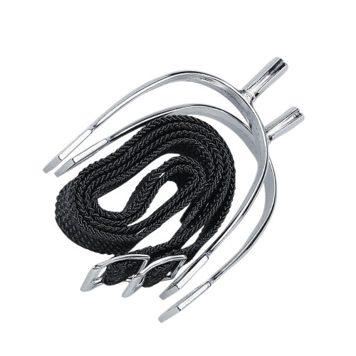 Korsteel Womens/Ladies Pow Never Rust Spurs And Strap
