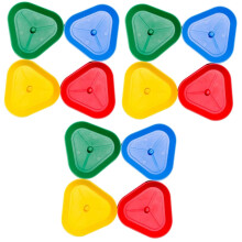 12Piece Card Holder Poker Holder for Kids Christmas Games, Children's Hand Holder Shelf Board Game Rack, ABS Triangle Stand for Ages 812