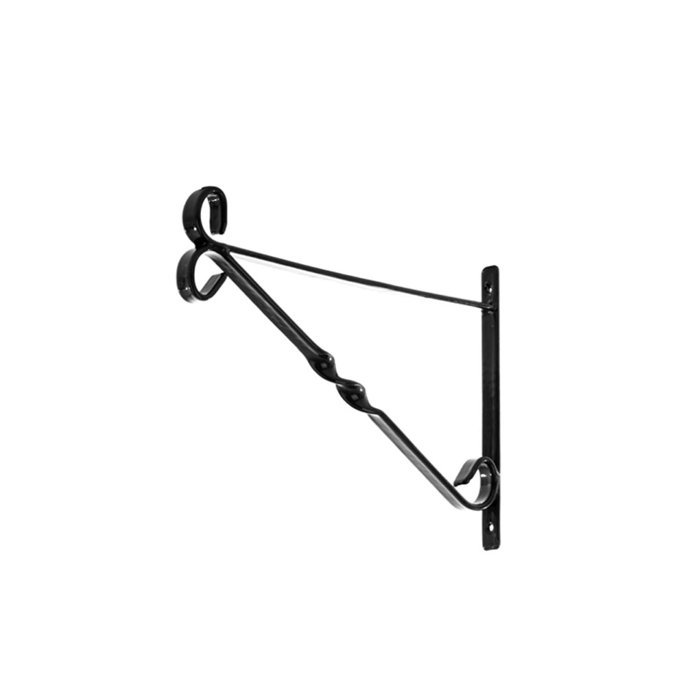 Leecroft Hanging Basket Brackets Black 10'' 5063750883670