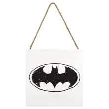 Batman Fun Sketch Logo Wooden Block