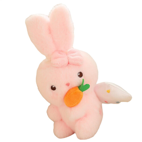 Pull string plush toy stuffed animal with wings, Interactive Ribbit home decor