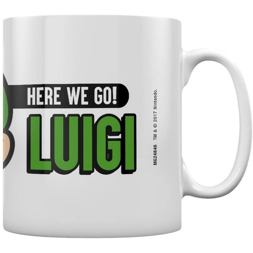 Super Mario Here We Go Luigi Mug