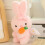Pull string plush toy stuffed animal with wings, Interactive Ribbit home decor 2
