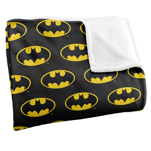 Batman Batman All Over Logo Blanket 1