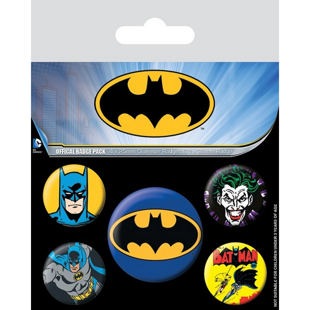 Batman Badge Set (Pack Of 5)