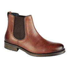 (7 UK, Conker Brown) Roamers Mens Leather Twin Gusset Ankle Boots