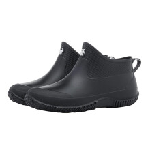 Damen Rain Boots Short Slip Leisure Shoes Short Booties Outdoor Fashion Men's Casual Shoes SlipResistant Rain Shoes 42.5 EU Black
