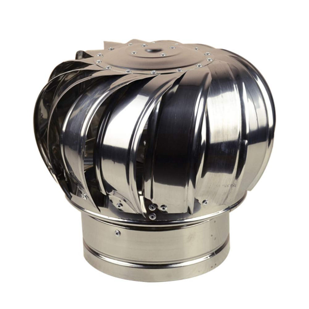 Dome Ventilator, Turbine Blower Fan, Waterproof Rainproof Stainless Steel Chimney Cap Exhaust Roof Attic Farm Factory, 300Mm 9365049781305
