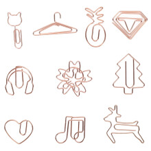 Clipes de papel versáteis em formato de dachshund, com design exclusivo e formato fofo. Fixadores resistentes que não arranham, fixação segura,