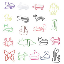Clipes de Marcador de Página em Formato de Animais, Pequenos e Fofos, em Cores Sortidas, de Metal Resistente, Ideais para Escritório, Scrapbooks,