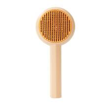 Pet Hair Brush Cat Detangling Brush, Gentle Dematting Comb for Rabbits Hamsters Puppies Kittens Yellow