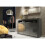 Sideboard 155cm Aether - Dark Grey with Gloss Doors 2