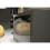 Sideboard 155cm Aether - Dark Grey with Gloss Doors 3