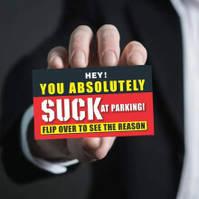 SUCK AT PARKING! Bad Parking Cards, Business Cards (Pack of 50)