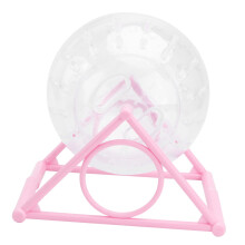 1 piece hamster running exercise hamster toy shaped hamster saucer wheel training hamster small animal pet supplies toy ball running wheel white