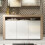 Sideboard 155cm Aether - Oak & White Gloss Doors 4