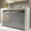 Sideboard 155cm Aether - White & Grey Gloss Doors 1
