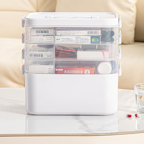 Organizer-Box mit mehreren Fächern, transparenter-groß 3 2