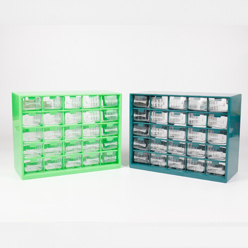 Industrial Storage Container 25pc Adjustable Grids-dark green 2