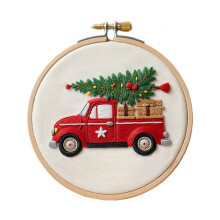 Kerstborduurset met borduurring Instructie-3
