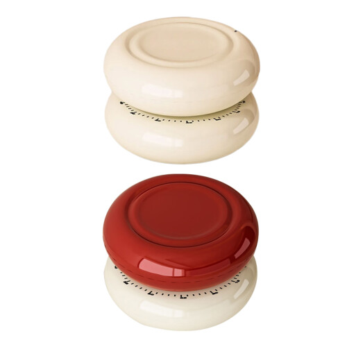 Modern Aesthetic Magnetic Kitchen Timer Mechanical Time-White 1