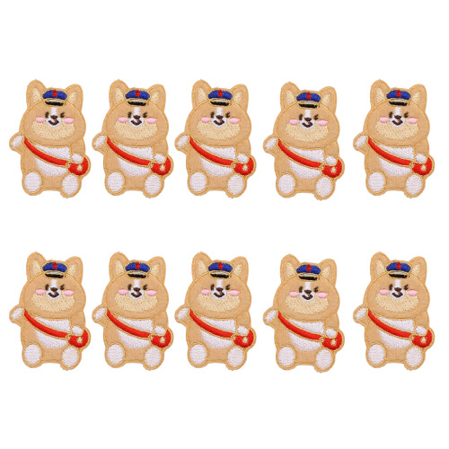 Patchs brodés en fer pour chien, 10 pièces,-chiot de randonnée