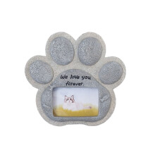 Cherished Pet Memorial Photo Frame Carved Cats Dog-Katzenmarke