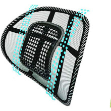 Suporte lombar ergonômico, cinta de costas em tecido de malha respirável para correção postural no escritório ou no carro, portátil com tiras