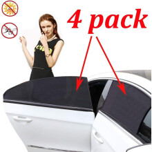 Moustiquaire pour vitres de voiture, facile à installer, extensible et inodore, pare-soleil réglable pour les côtés et l'arrière.