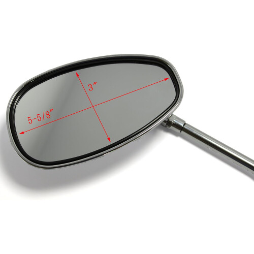 Ατσάλινος άξονας, Βάση με σπείρωμα Universal 10mm, Προσαρμοσμένοι πλευρικοί καθρέφτες 2