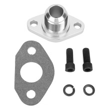 Turbooljeavtappningsfläns Uppgraderad läckagesäker design Kompatibel med billetaluminium, mittgänga AN12, tillbehör passar T3T4T04GT40GT50