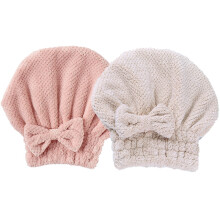 Søt dusjhette, absorberende hårturban, mikrofiberhåndkle, ensfarget design, hurtigtørkende, naturvern, enkel å rengjøre, gjenbrukbar