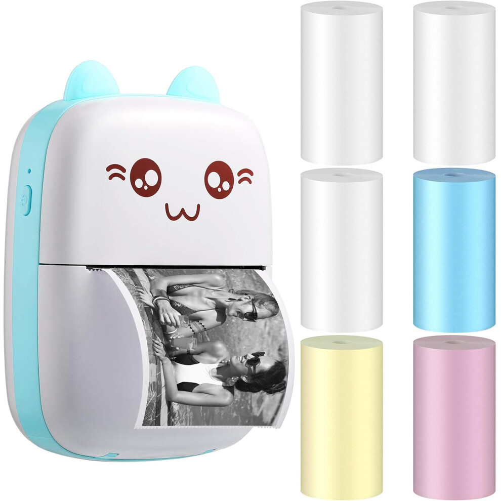 Compact Inkless Printer, Mini Portable Device For High Resolution Wireless Printing, Supports Multiple Functions, Powerful App And Rechargeable 9468298422484