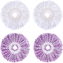 Tête de rechange réutilisable pour balai à franges essoreuse, ultra-absorbante, compatible avec tous les systèmes de balais à franges 360Spin,