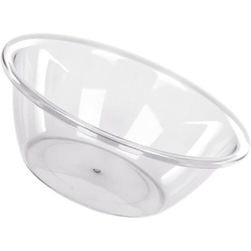 Transparent Wash Basin Thick PET Plastic Dish Tub For Kitchen Laundry Large Capacity Stackable 500g Medium M 1