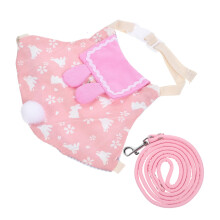 1 Set Bunny Harness with Leash, Breathable and Comfortable Pet Clothing for Photos and Special Occasions