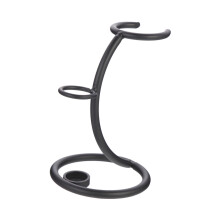 Razor Brush Holder for Razor Man Shaver Holder Bathroom Accessories Organiser for Razor Stand Shaving Brush Stand Ferroalloy Black