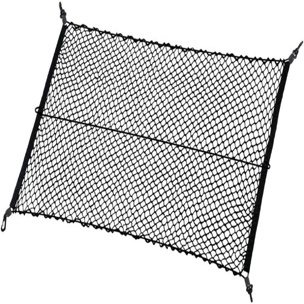 Elastic Trunk Organizer, Universal Fit Cargo Net With Hooks For Cars, Suv, Vehicle, Oxford Cloth Construction Ensures Durability, Multi-Functional 9138057236415