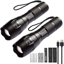 Taktische Taschenlampe mit mehreren Leuchtmodi, wasserdicht, superhelle Lampe in Militärqualität für alle Wetterbedingungen, langlebige Qualität
