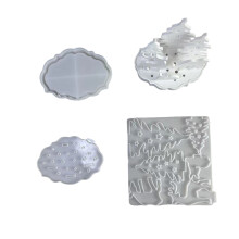 Kerst silhouetten siliconen mal Set DIY vakantie decoraties