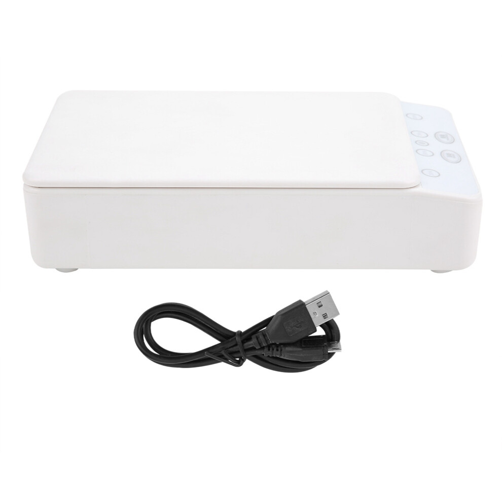 Wireless Charger Uv Sanitizer Fast Charge Magnetic Cover High Germicidal Efficiency Sanitize Daily Items Spacious Compartment Compact Design Rubber 9773935161368