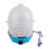 Electric Egg Cooker With Auto Shut Off Function, Multi Purpose Steamer For Eggs And Vegetables, Touch Control LED Indicator Light, Food Grade PP 1