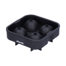 Elegante stampo per cubetti di ghiaccio grandi a scioglimento lento, vassoio impilabile in silicone per preparare sfere di ghiaccio al whisky,