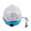 Electric Egg Cooker With Auto Shut Off Function, Multi Purpose Steamer For Eggs And Vegetables, Touch Control LED Indicator Light, Food Grade PP 3