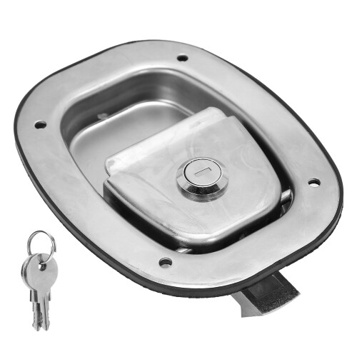 Durable Stainless Steel Toolbox Latch Replacement Corrosion Resistant Single Point Lock T Handle Lock with Adjustable Cam Depth Quick Installation