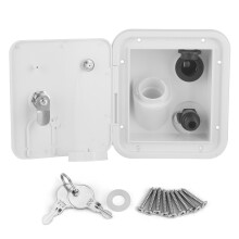City Water Connection Easy to Install Plastic Water Inlet Gravity Water Inlet Lockable Cap for RV Trailer Cars Vent Design Leak Proof Seal Fresh