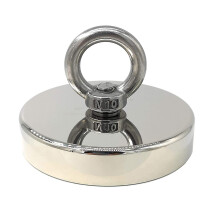 Magneti da pesca, magnetismo permanente per la caccia al tesoro magnetica subacquea, attrezzature di recupero con golfare per uso in garage, triplo